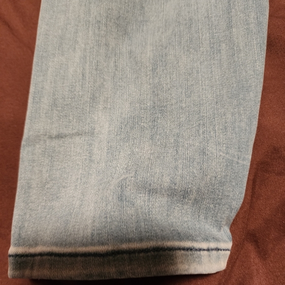 Whbm High Rise Demin Legging light blue jeans size large - Picture 4 of 5